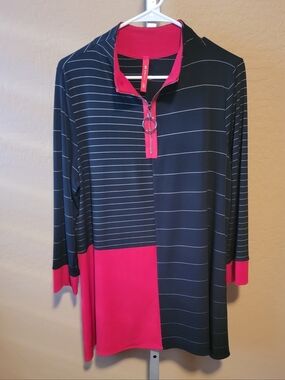 IC Collection Round Neck 3/4 Sleeve Tunic